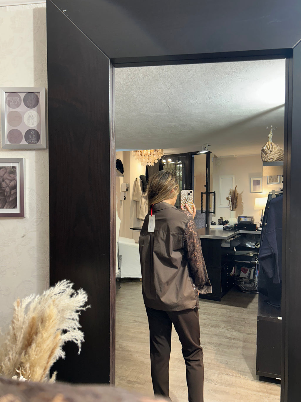 Camicia in pizzo e popeline - Kartika