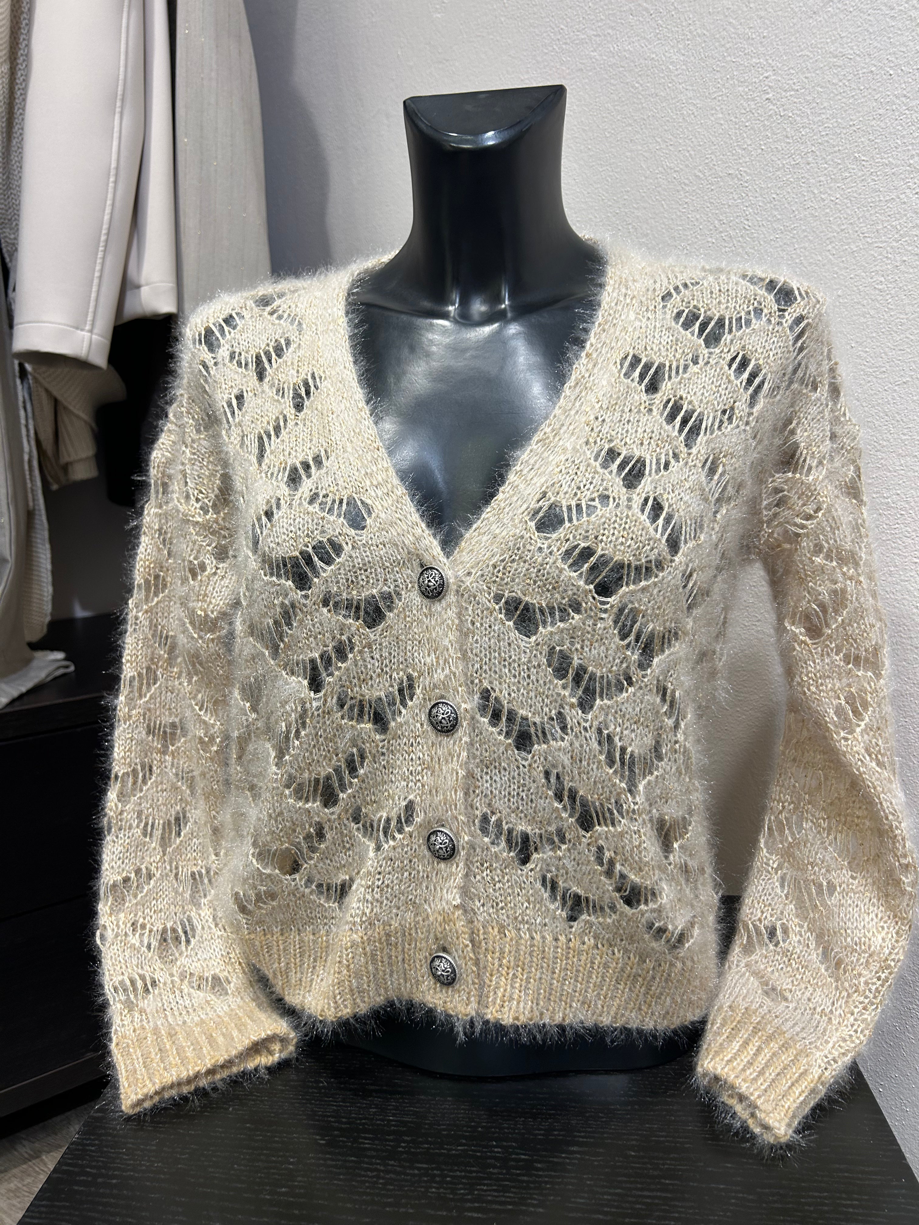 Giacchina traforata con paillettes - Nonà