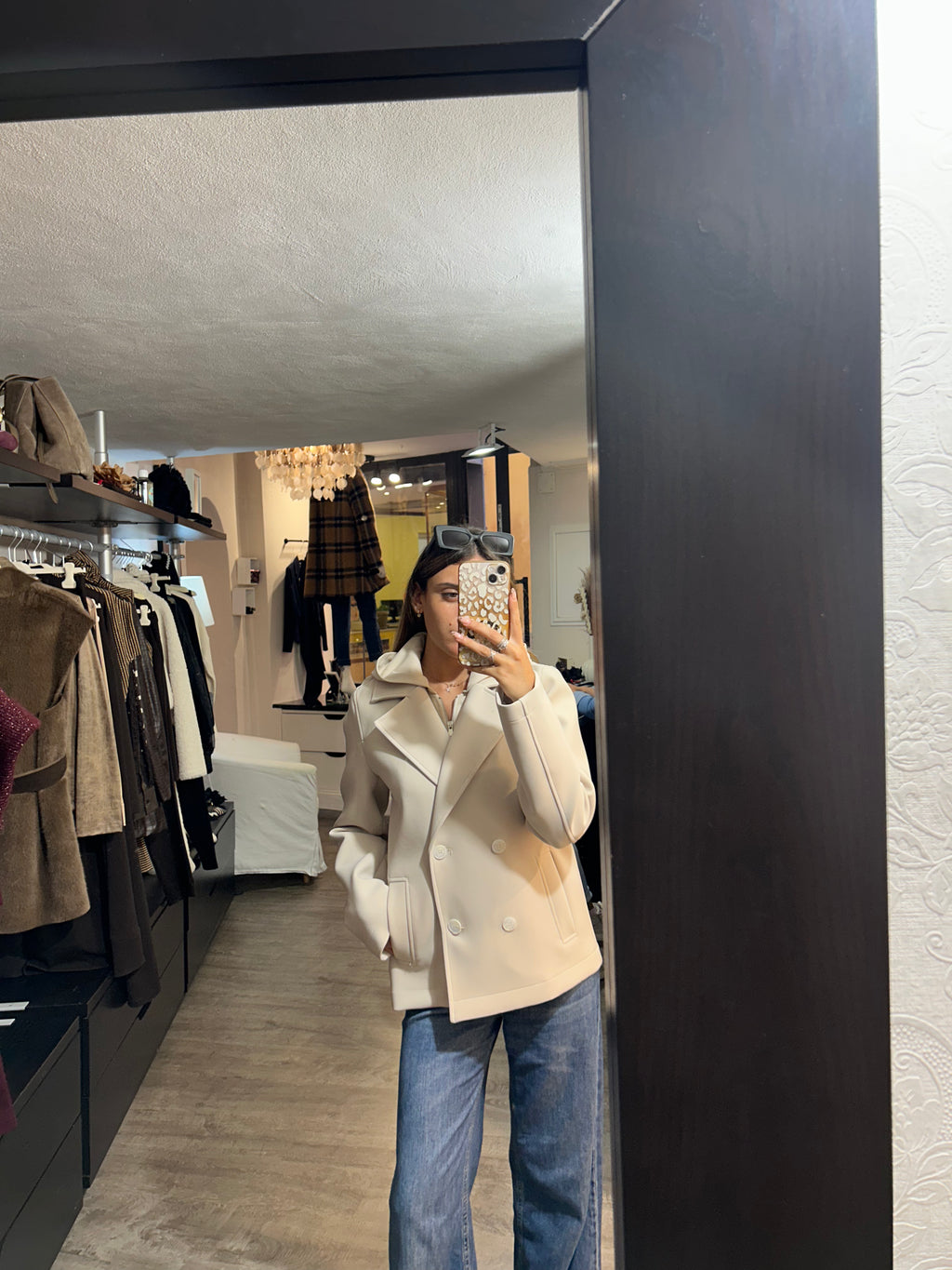 Giacca con cappuccio donna color zenzero - No-Nà