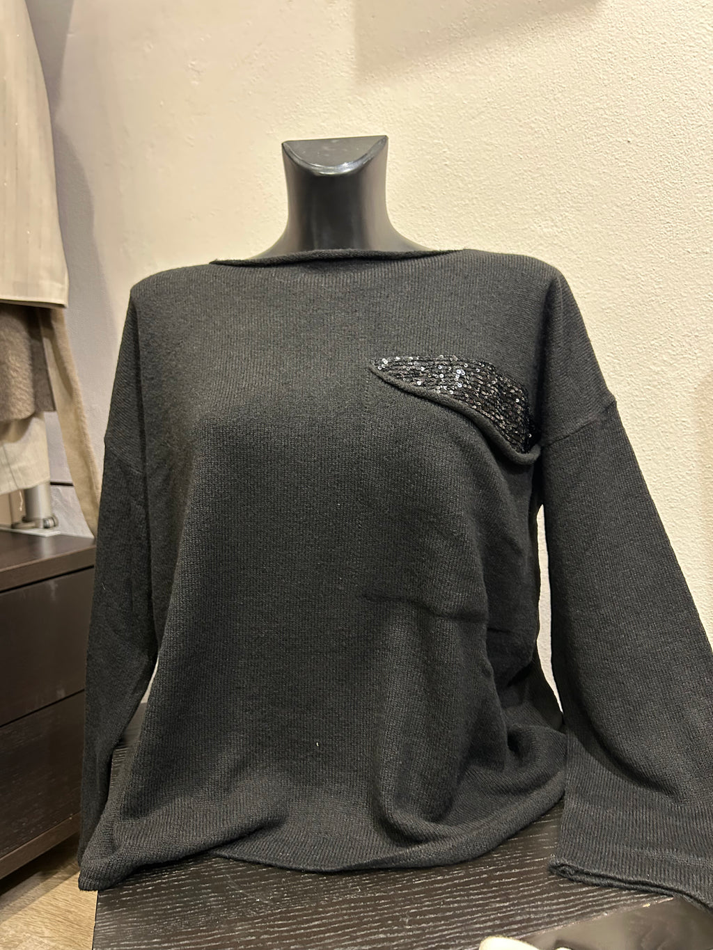 Maglia barca paillettes - Nonà