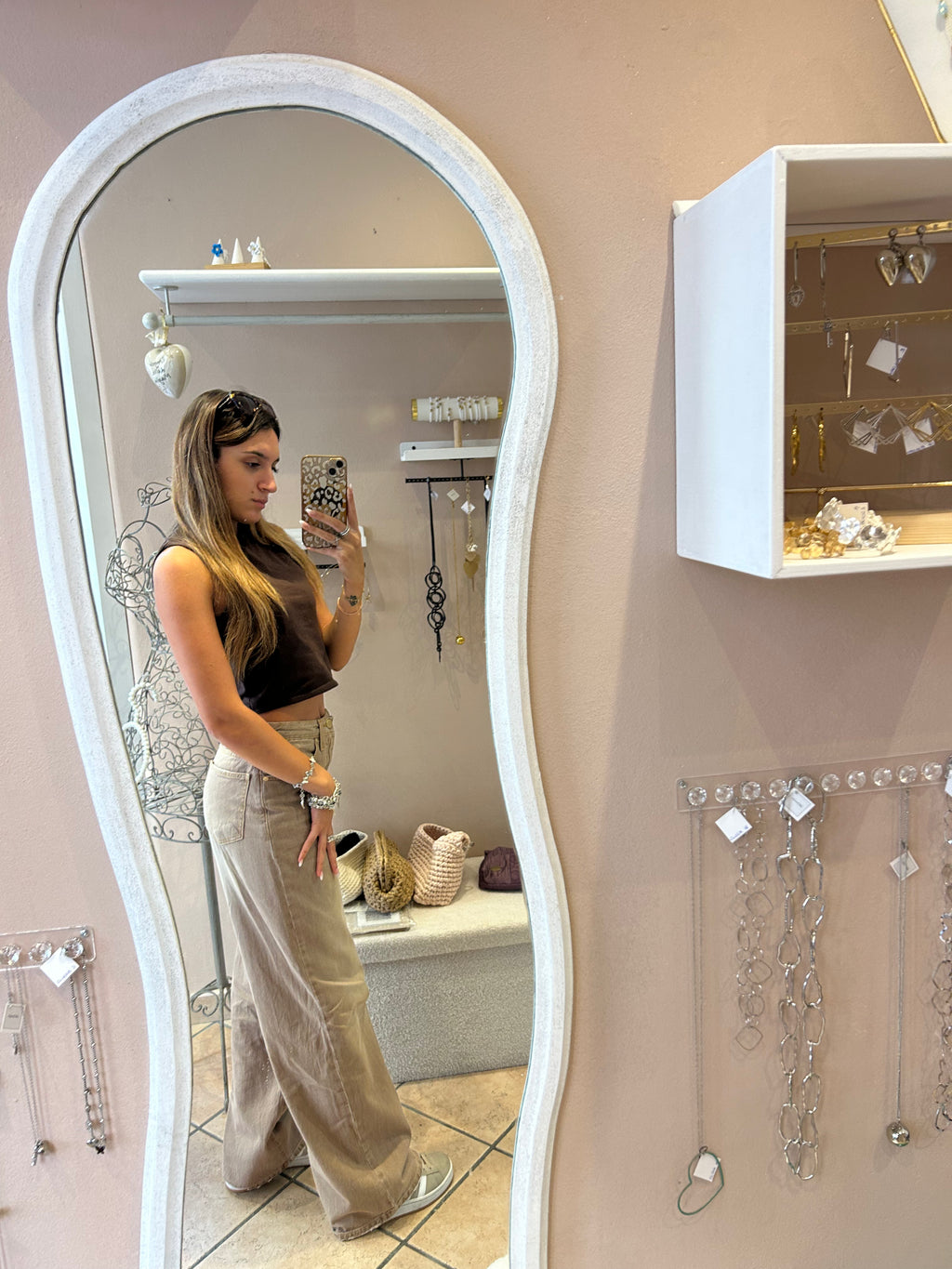 Jeans largo in tela colorata - Kartika