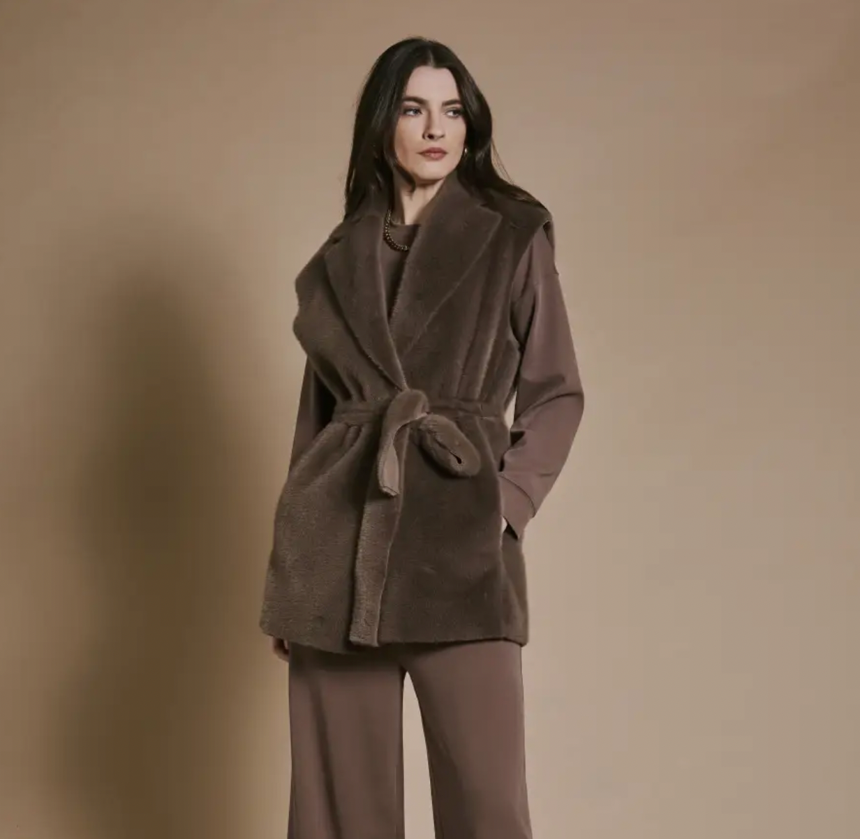 Gilet in eco montone - Kartika