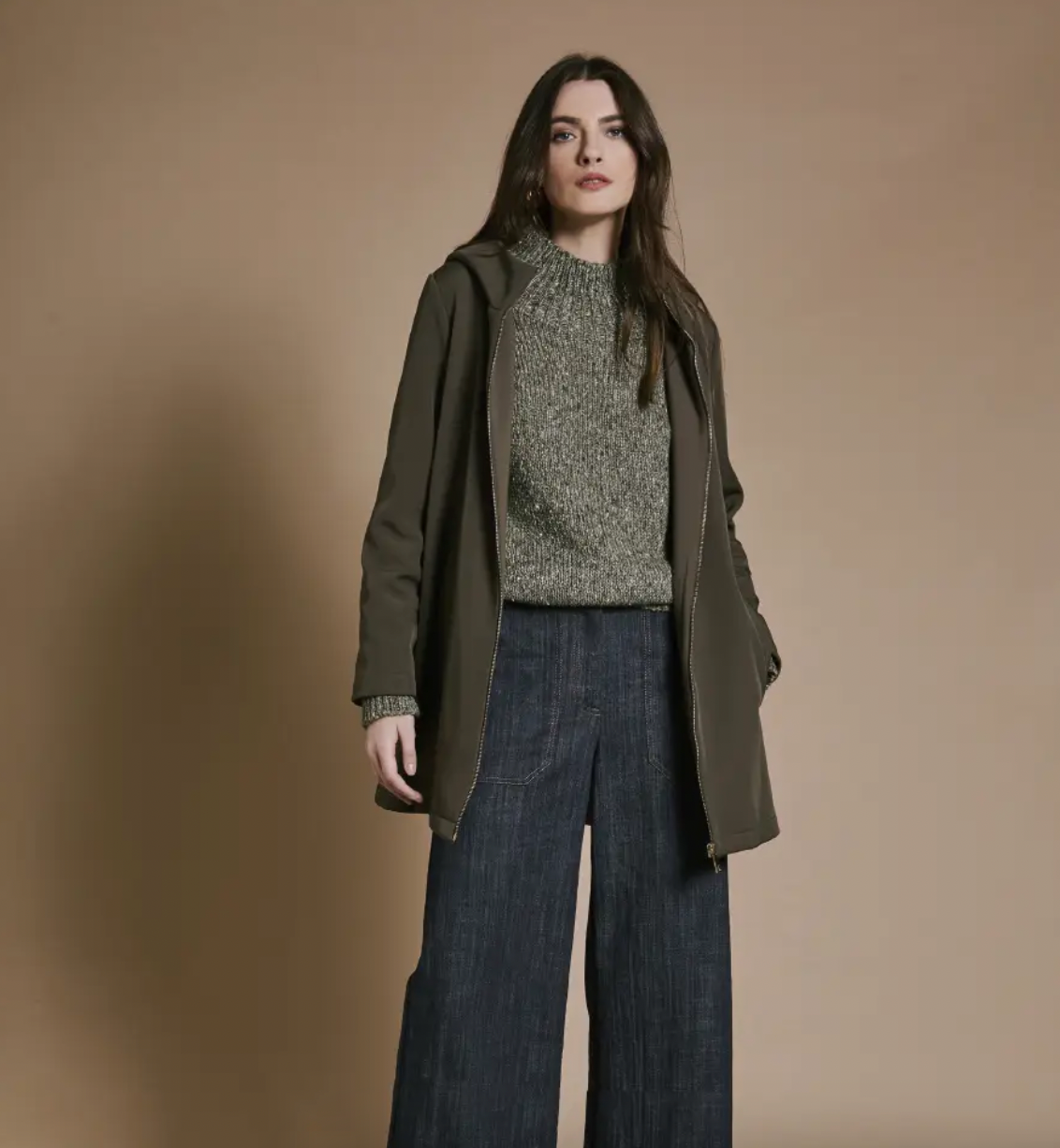 Giaccone tessuto doppiato con cappuccio - Kartika