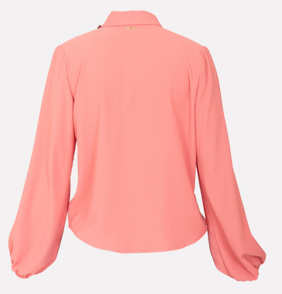 Camicia con bottoni rivestiti - No-Nà