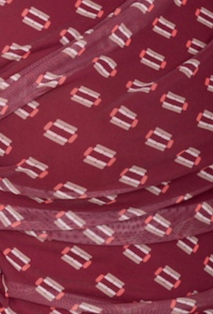 Blusa tulle fantasia geometrica No-Nà