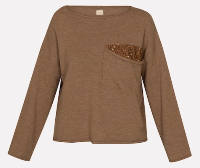 Maglia barca paillettes - Nonà