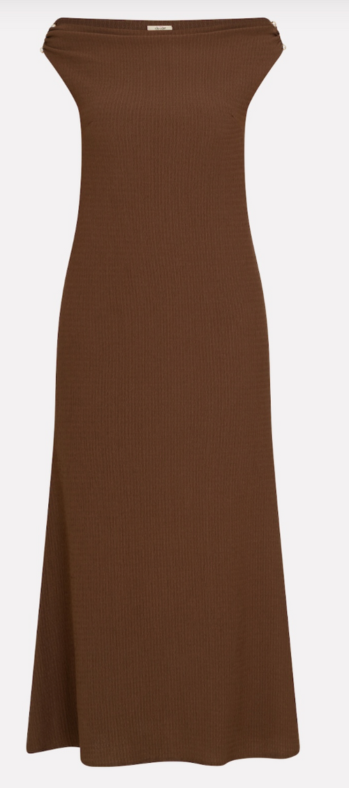 Abito lungo goffrato - Nonà