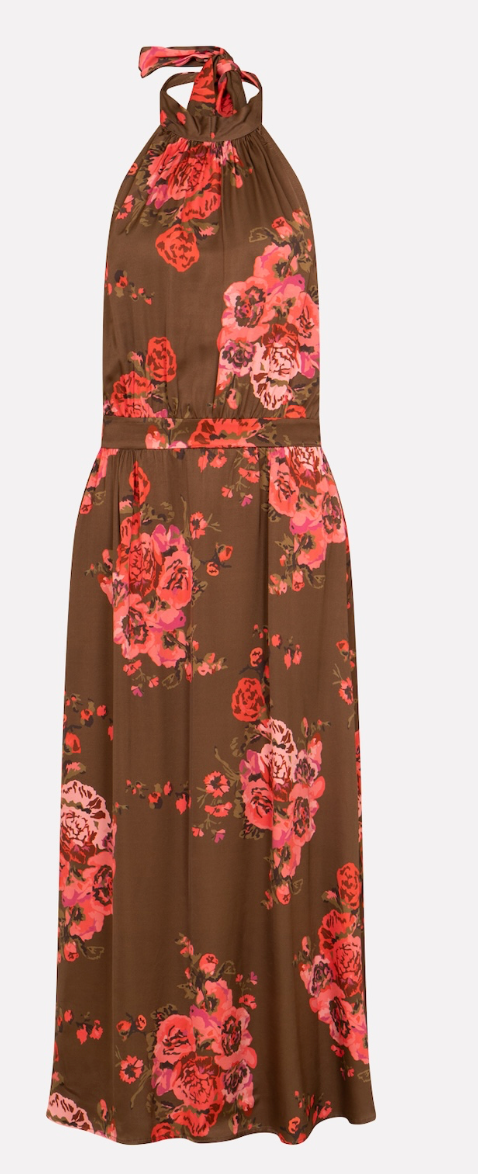 Abito lungo fantasie peonie - Nonà
