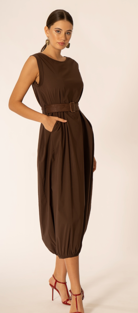 Abito palloncino con cintura - Nonà